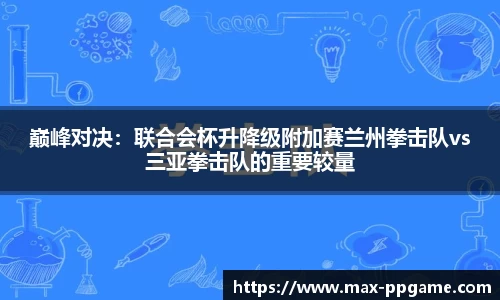 巅峰对决：联合会杯升降级附加赛兰州拳击队vs三亚拳击队的重要较量